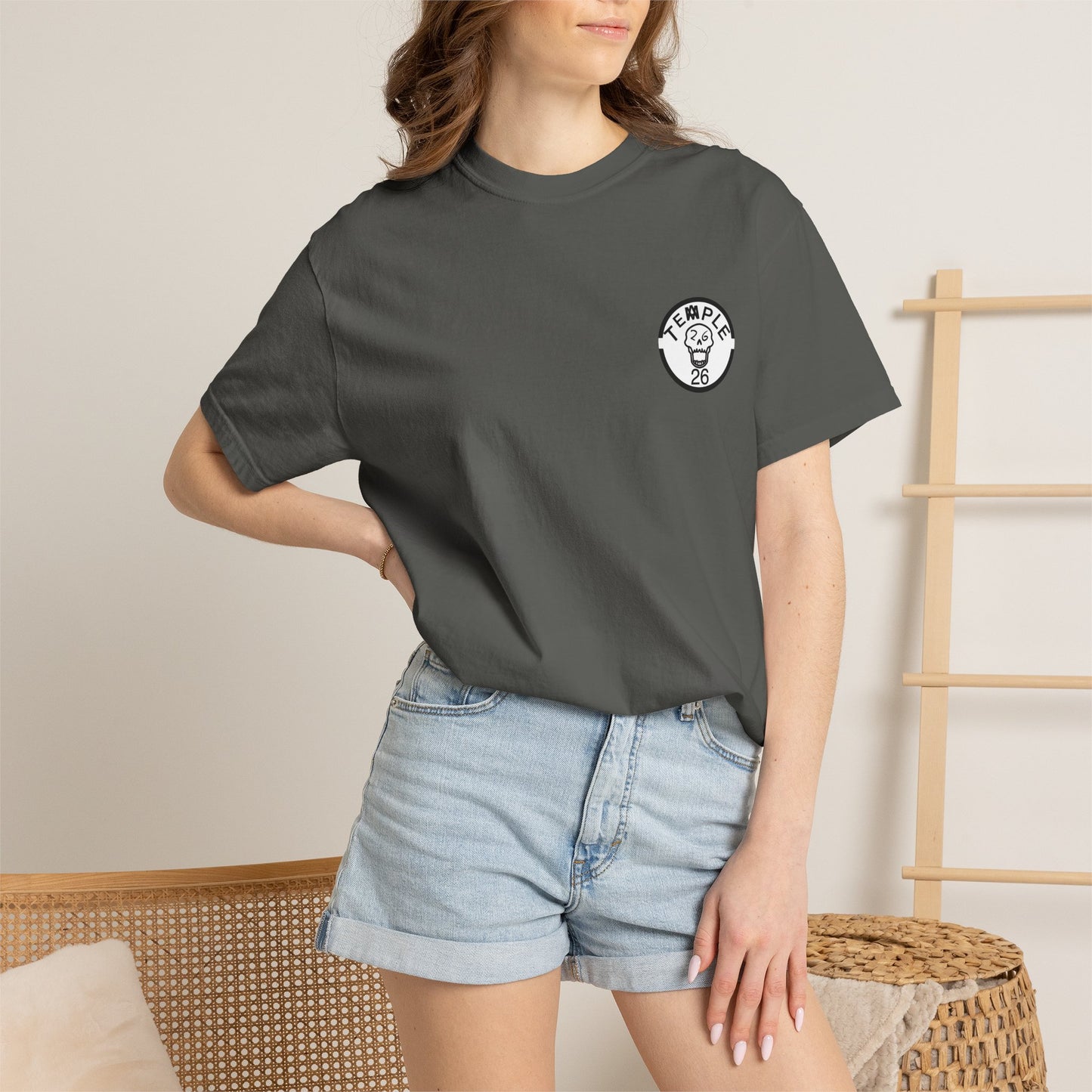 Skull knight — Temple Skull Graphic T-Shirt