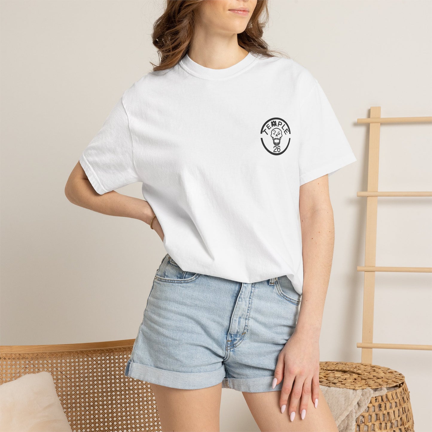 Skull knight — Temple Skull Graphic T-Shirt