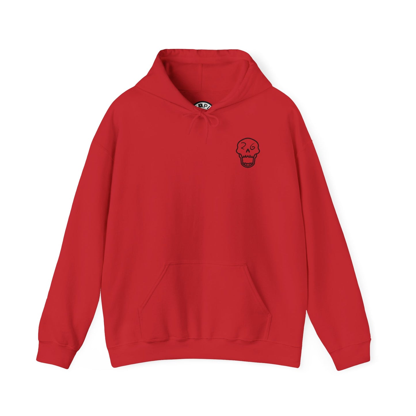 Blooming flower Graphic Hoodie | Back Print Skull with ROT flower