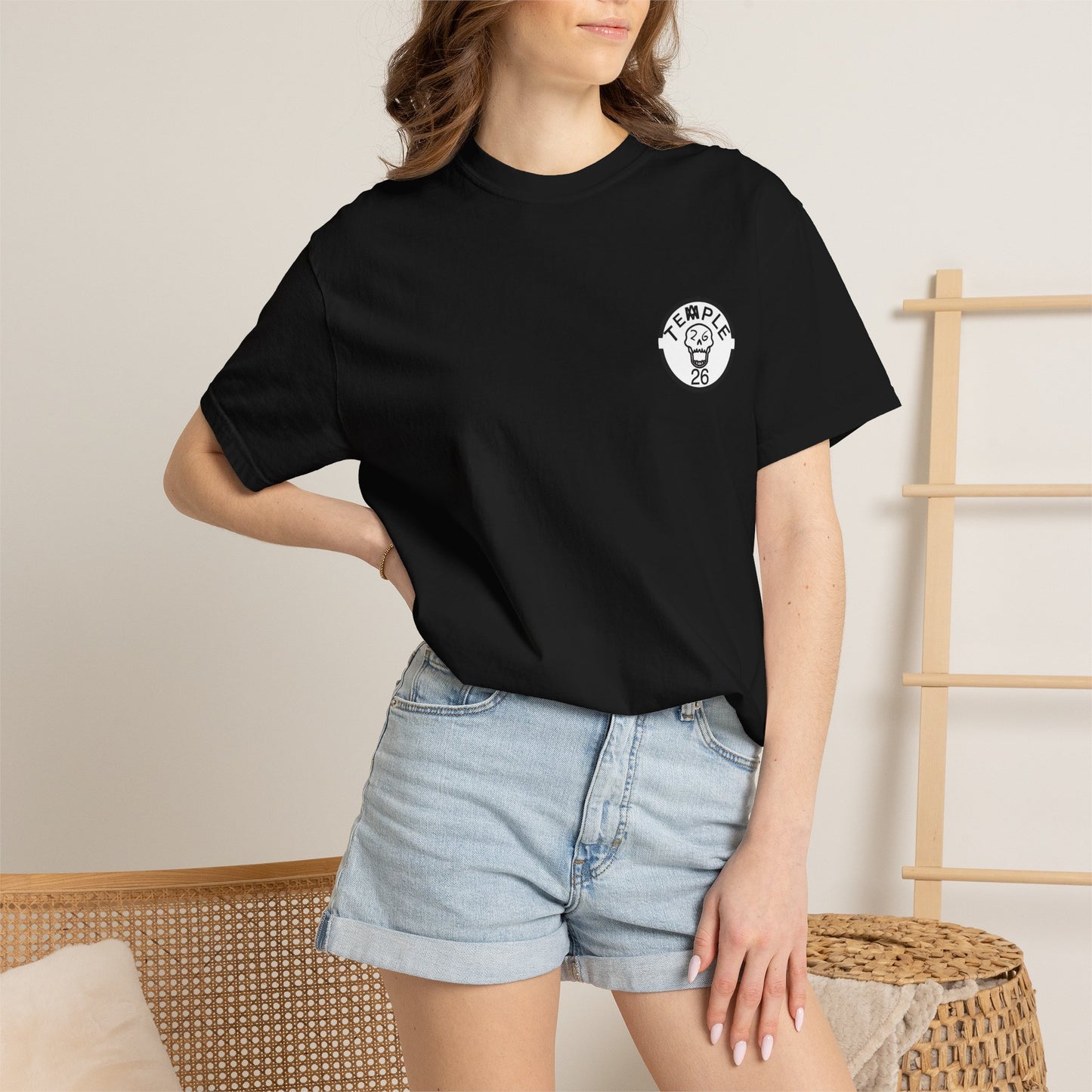 Skull knight — Temple Skull Graphic T-Shirt