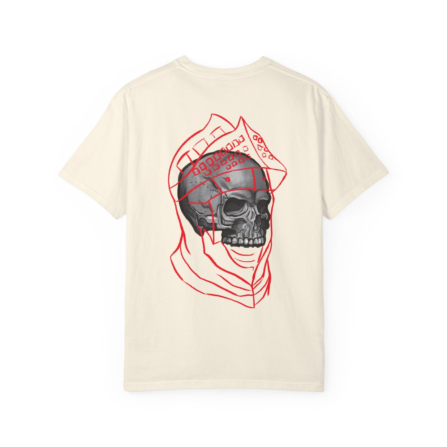 Skull knight — Temple Skull Graphic T-Shirt